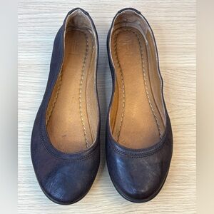 Frye Dark Brown Leather Flats